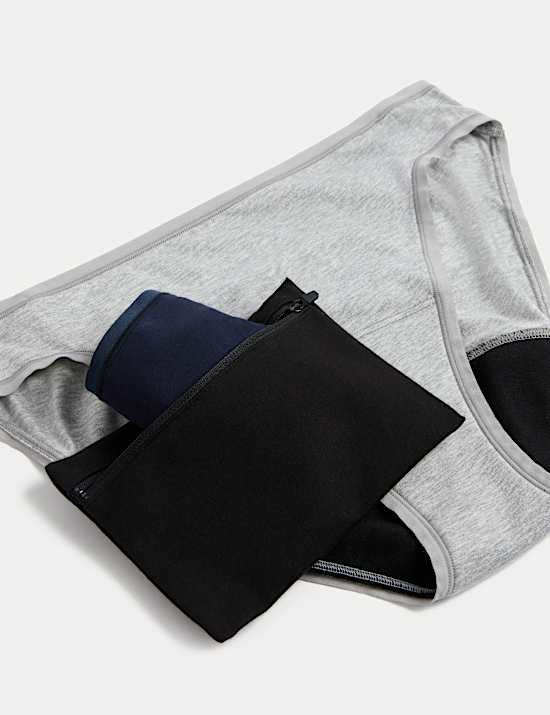 Lot de 2 sacs de voyage menstruels en coton