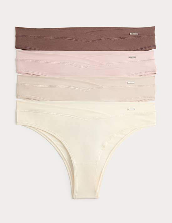 4pk Flexifit&trade; Brazilian Knickers