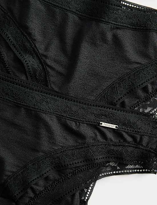 Lot de 4 tangas en modal mélangé et soie