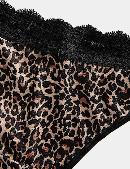 3pk Lace Trim Thongs