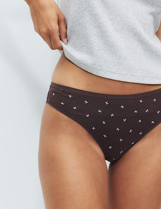 5pk Cotton Modal Brazilian Knickers