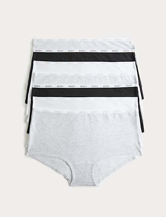 7 Pack Cotton Rich High Rise Knicker Shorts