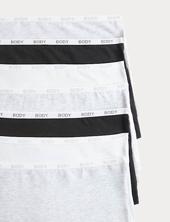 7 Pack Cotton Rich High Rise Knicker Shorts