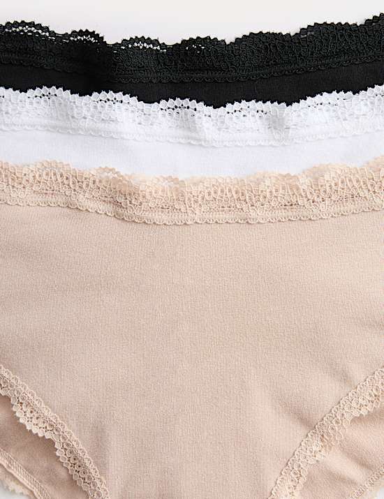 3pk Cotton Rich Hipster Knickers
