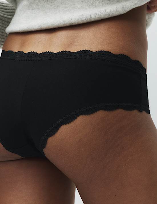 3pk Cotton Rich Hipster Knickers