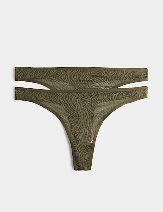 2 Pack Body Invisibles&trade; Lace Thongs