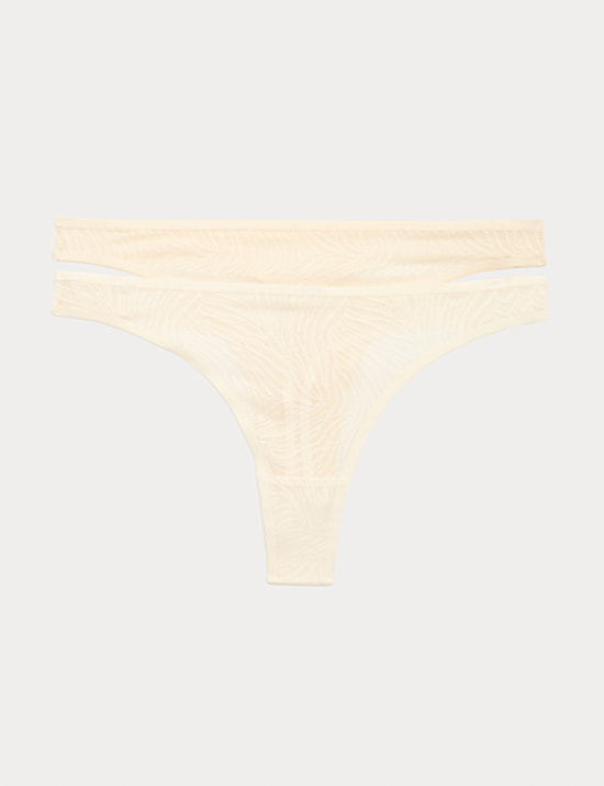 2er-Pack Body Invisibles&trade; Tangas mit Spitze