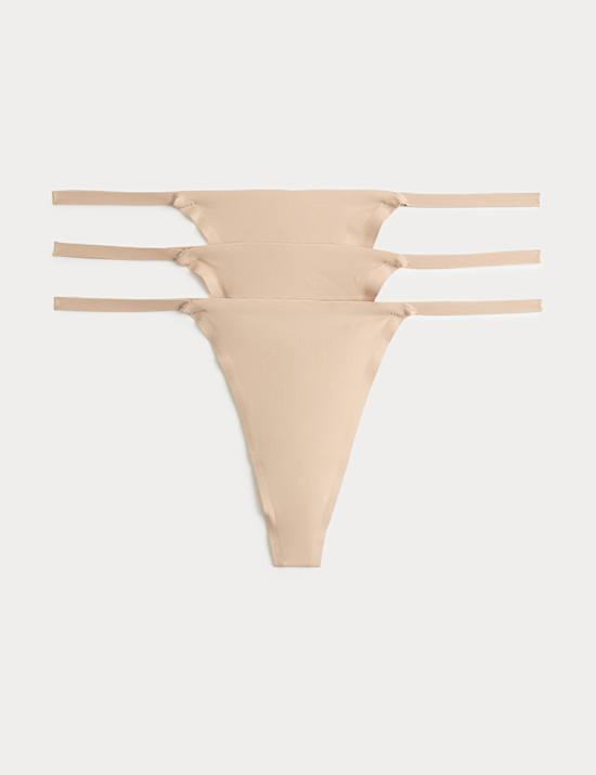 3 Pack Body Invisibles&trade; No VPL G-String Thongs