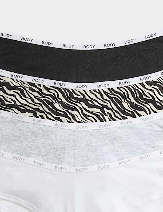 Lot de 4 culottes taille basse en coton