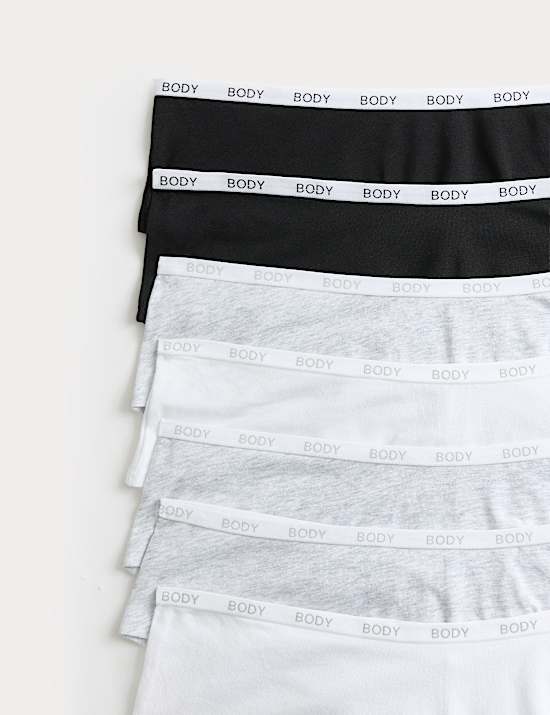 7 Pack Cotton Rich Hipster Knickers