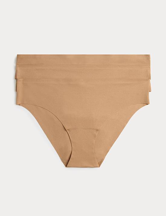 3 pack Body Invisibles&trade; No VPL Brazilian Knickers