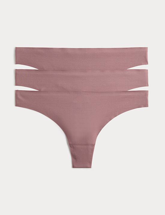 3er-Pack Baumwolltangas ohne sichtbare Abdr&uuml;cke