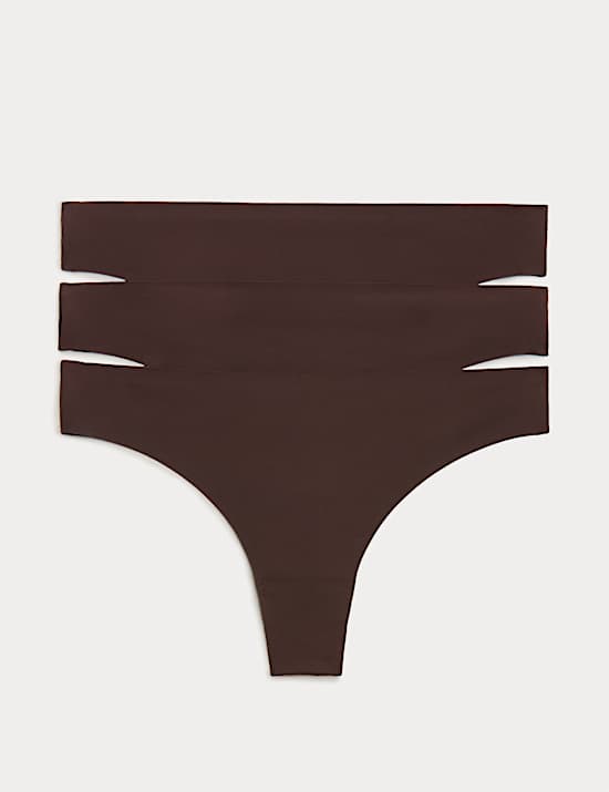 3pk Cotton Body Invisibles No VPL Thongs