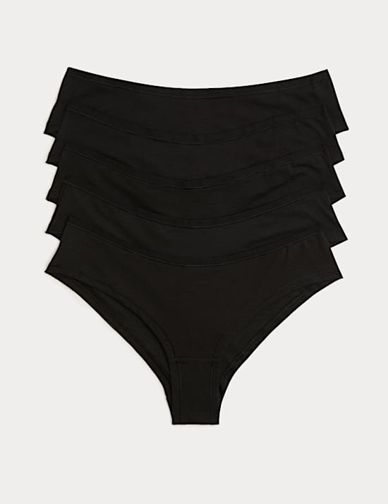 5 Pack Cotton Modal Hipster Knickers