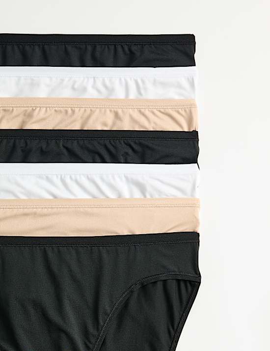 7 Pack Microfibre High Leg Knickers