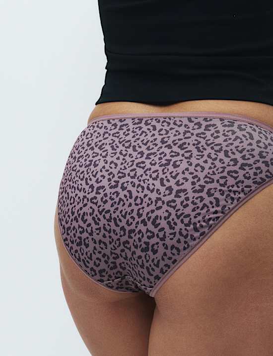 5pk Microfibre High Leg Knickers