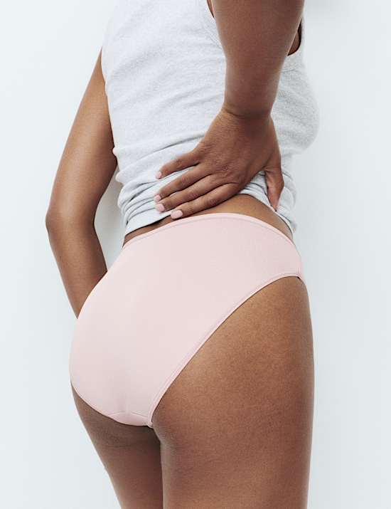 5pk Microfibre High Leg Knickers