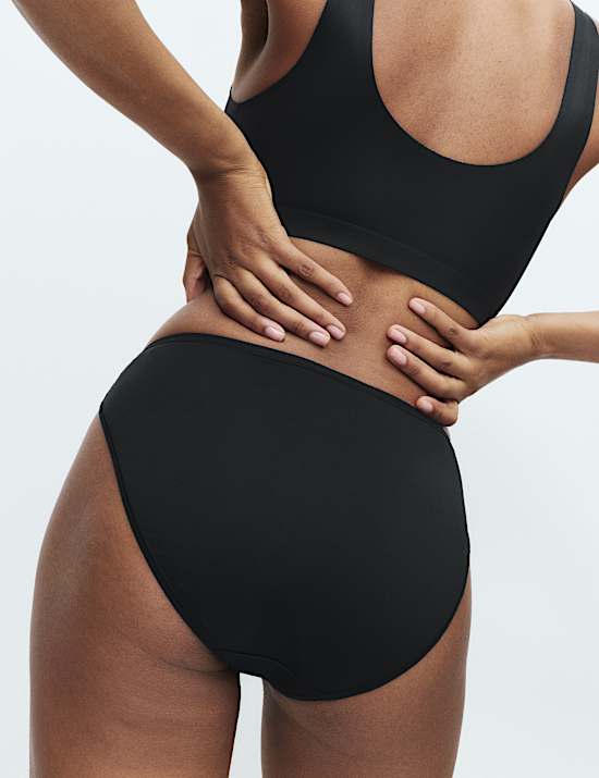 Σλιπ με ψηλό κόψιμο και μικροΐνες, σετ των 5