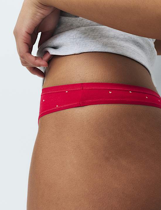 5 Pack Cotton Modal Thongs