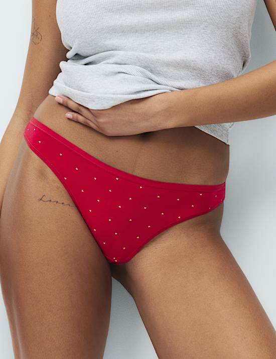 5 Pack Cotton Modal Thongs