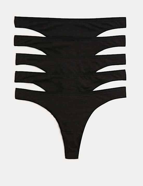 5 Pack Cotton Modal Thongs