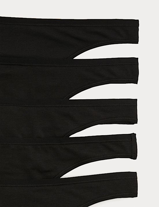 5 Pack Cotton Modal Thongs