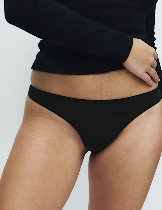 5 Pack Cotton Modal Thongs