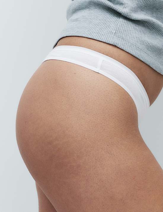 5er-Pack Tangas aus Baumwollmodal