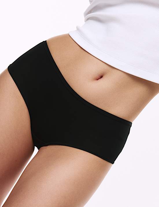 Σορτς με χαμηλόμεση σχεδίαση και μικροΐνες, σετ των 5