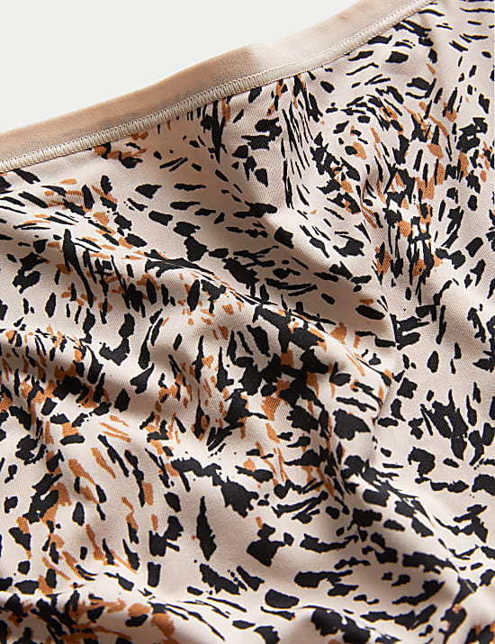 5pk No VPL Animal Print High Leg Knickers