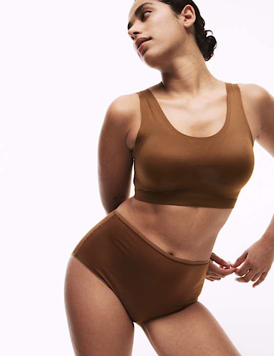 Lot de 5 culottes embo&icirc;tantes en microfibre