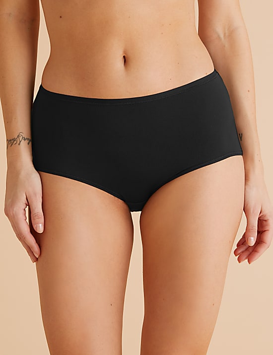 5pk No VPL Microfibre High Rise Shorts