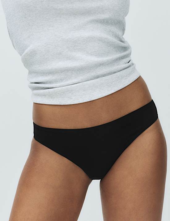 5pk Microfibre Low Rise Bikini Knickers