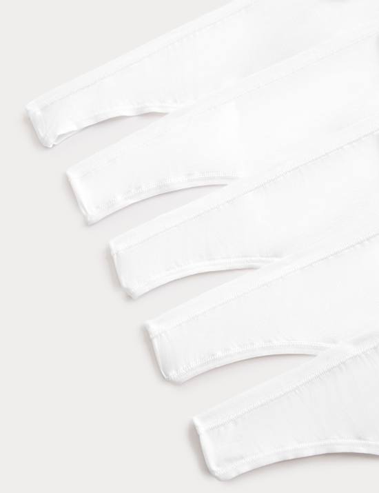 5pk Microfibre Low Rise Thongs