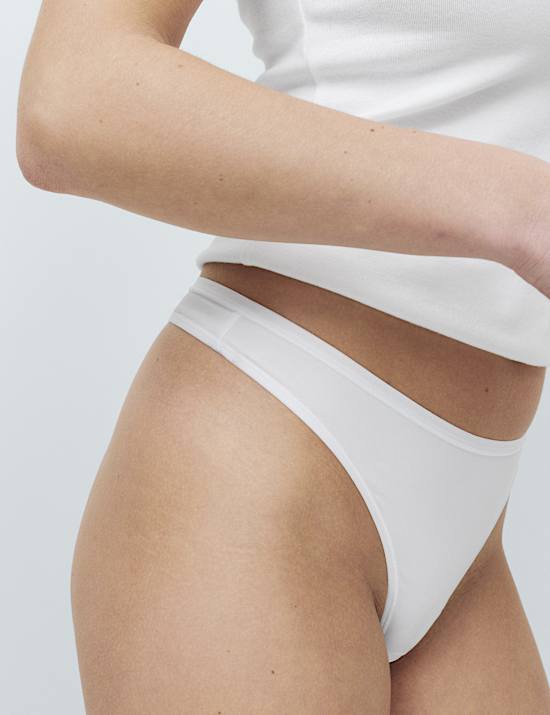 5pk Microfibre Low Rise Thongs