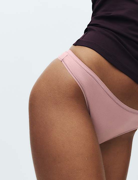 5pk Microfibre Low Rise Thongs