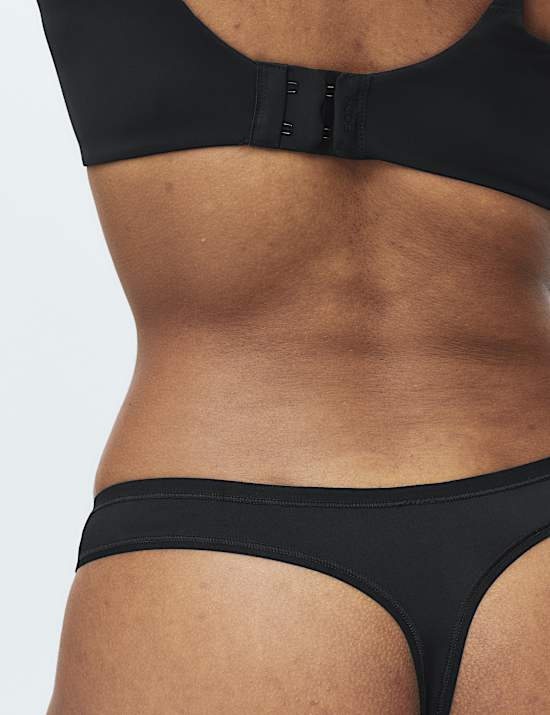 5pk Microfibre Low Rise Thongs