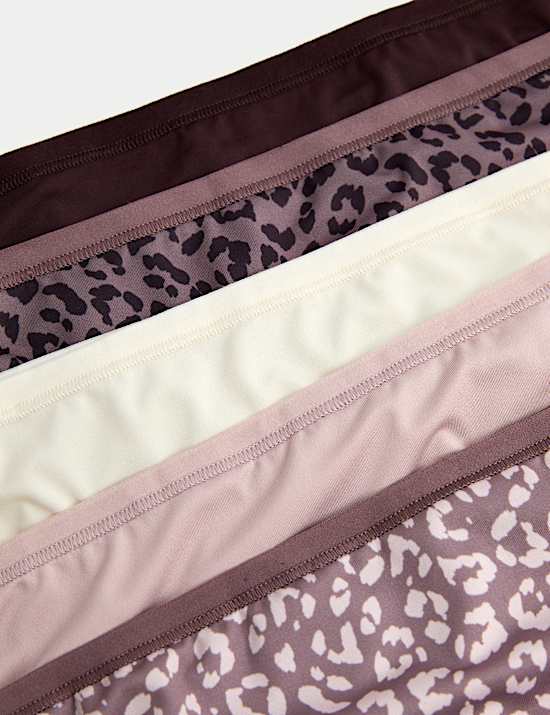 Pack de 5 braguitas brasile&ntilde;as de microfibra