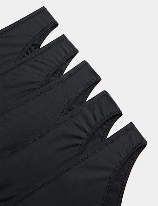 5pk Microfibre Brazilian Knickers