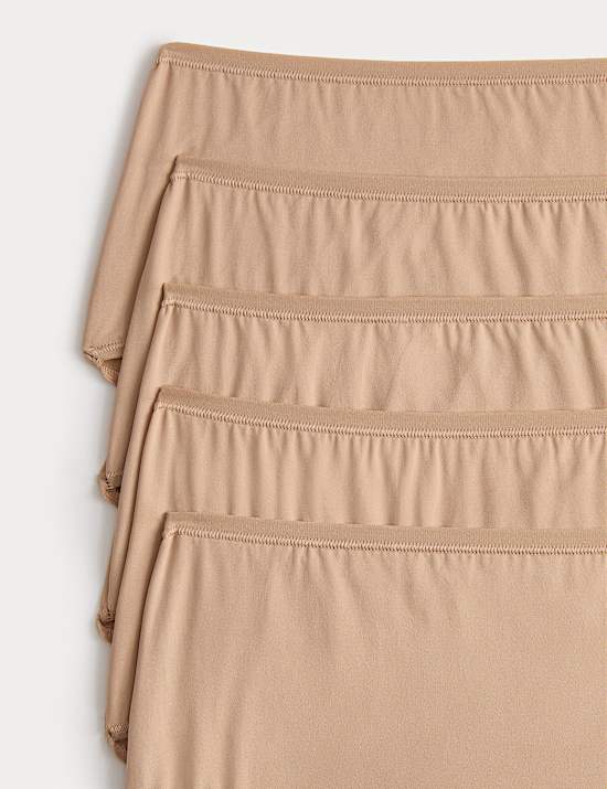 5pk No VPL Microfibre High Rise Shorts