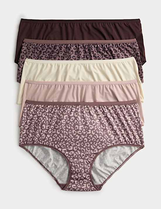 5pk No VPL Microfibre High Rise Shorts