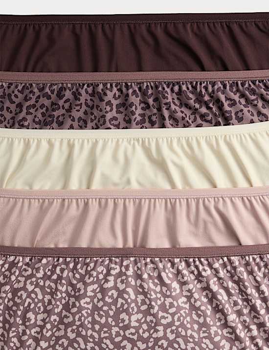5pk No VPL Microfibre High Rise Shorts