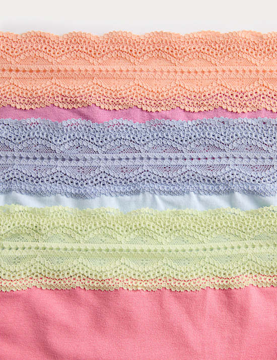 Set van 3 katoenrijke broekjes met hoge taille