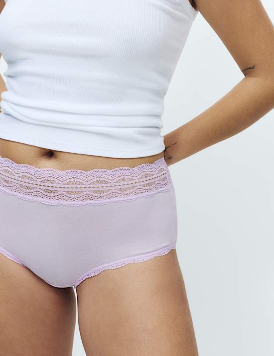 Lot de 3 shorts taille haute en coton