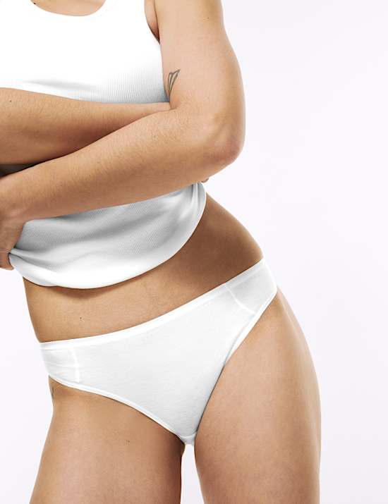 5pk No VPL Cotton Modal Bikini Knickers