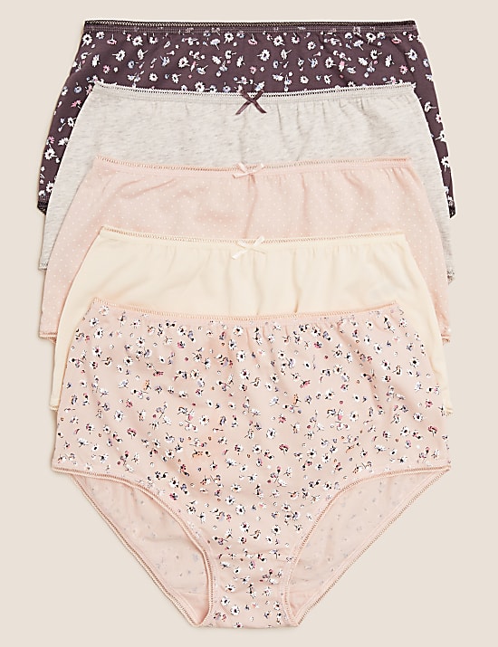 5pk Cotton Rich Lycra&reg; Full Briefs