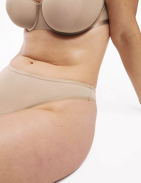 3pk Flexifit&trade; Sheer Thongs