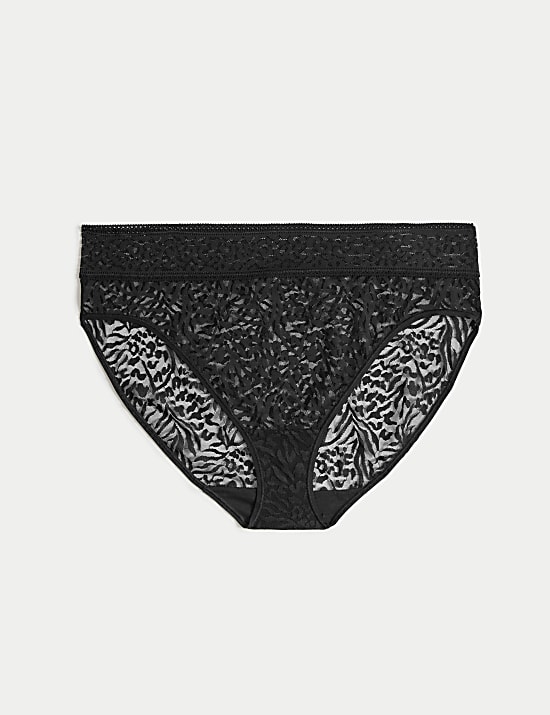 All Over Lace High Leg Knickers