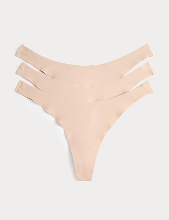 3 pack Body Invisibles No VPL Dipped Thongs