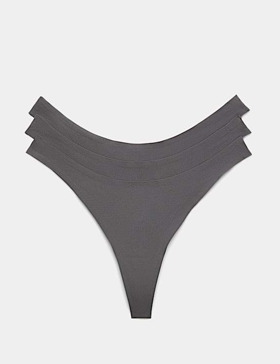 3 pack Body Invisibles&trade; No VPL Dipped Thongs